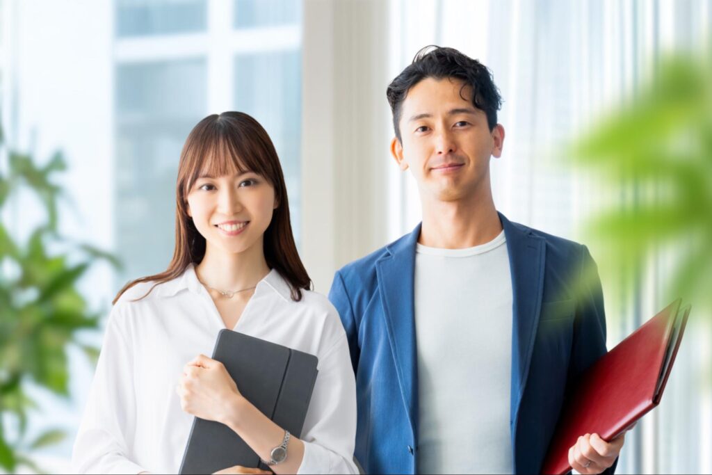 男女のビジネスマン
