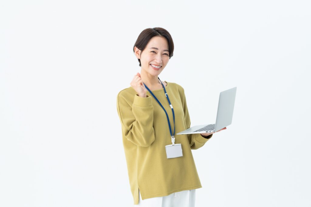 笑顔のビジネスウーマン