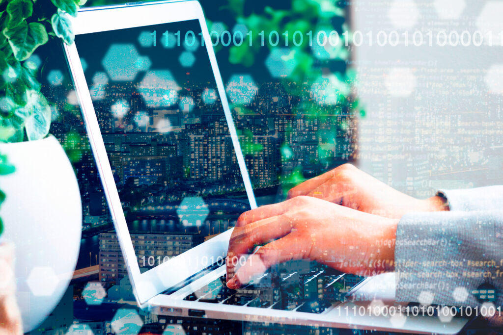 データ入力をするイメージ画像