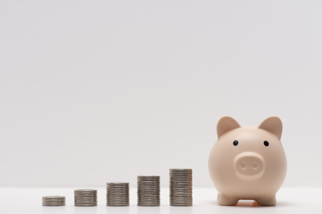 貯金が増えていくイメージ