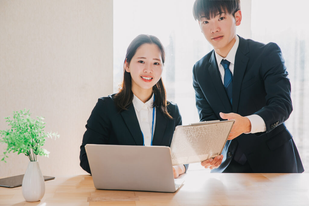 働く男女のビジネスマン