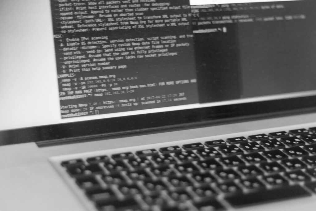 セキュリティ対策 白黒