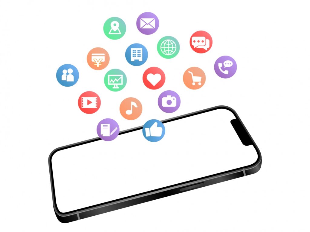 スマホのアプリアイコン カラー版