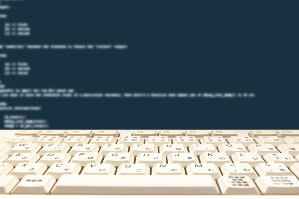 プログラムとキーボード