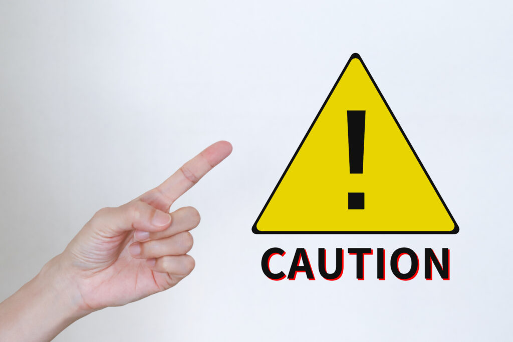 危険　注意喚起