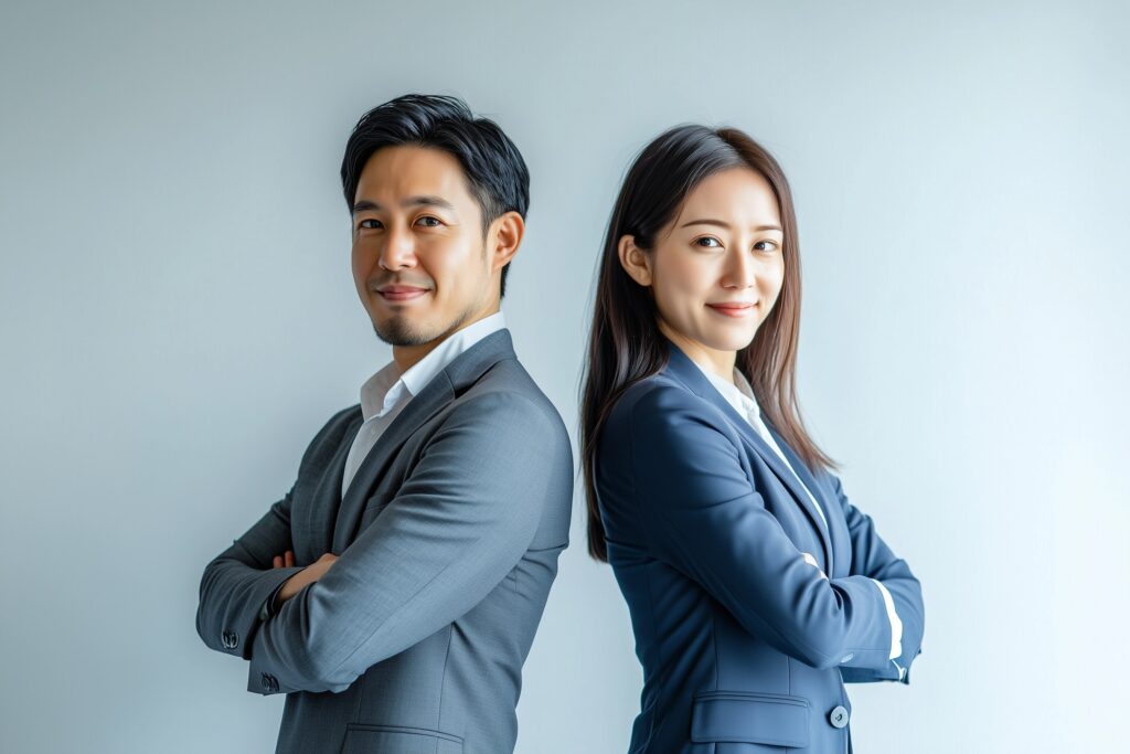 腕組みする30代社員