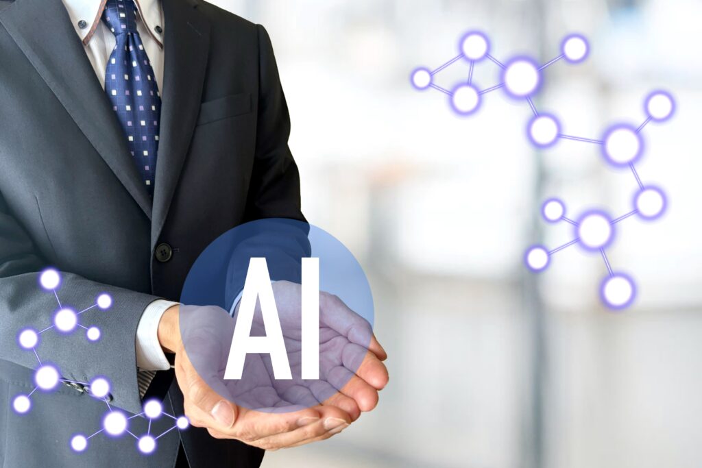 AIを考えるビジネスマン