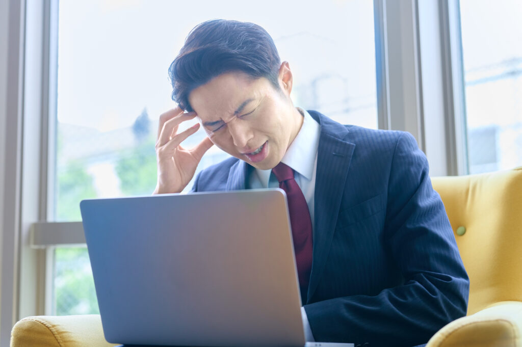 困るビジネスマン