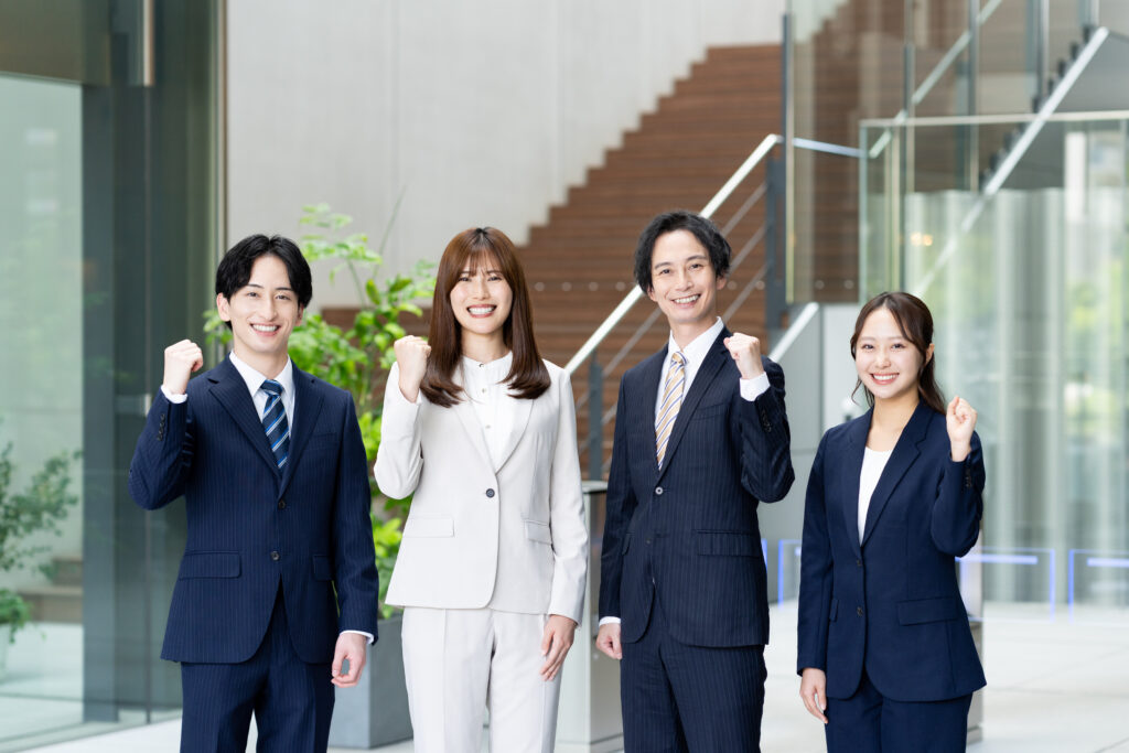 頑張るビジネスマン