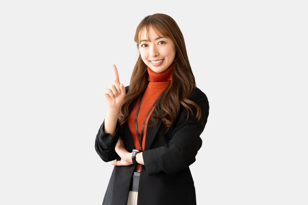 笑顔のビジネスウーマン