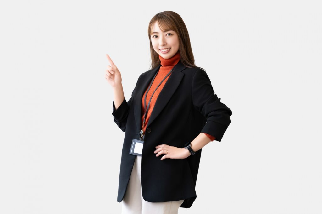 笑顔の女性・ビジネスウーマン