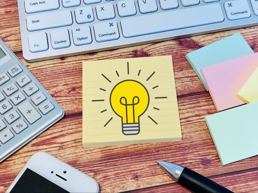 アイデアを思いつく！豆電球