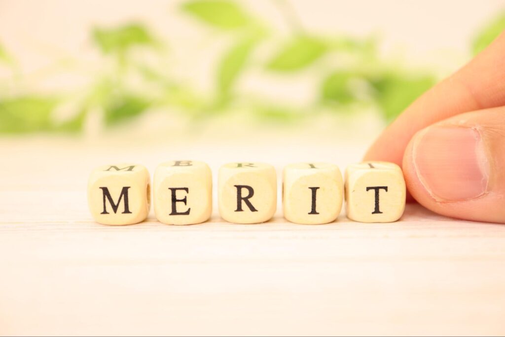 メリット（MERIT）の文字素材
