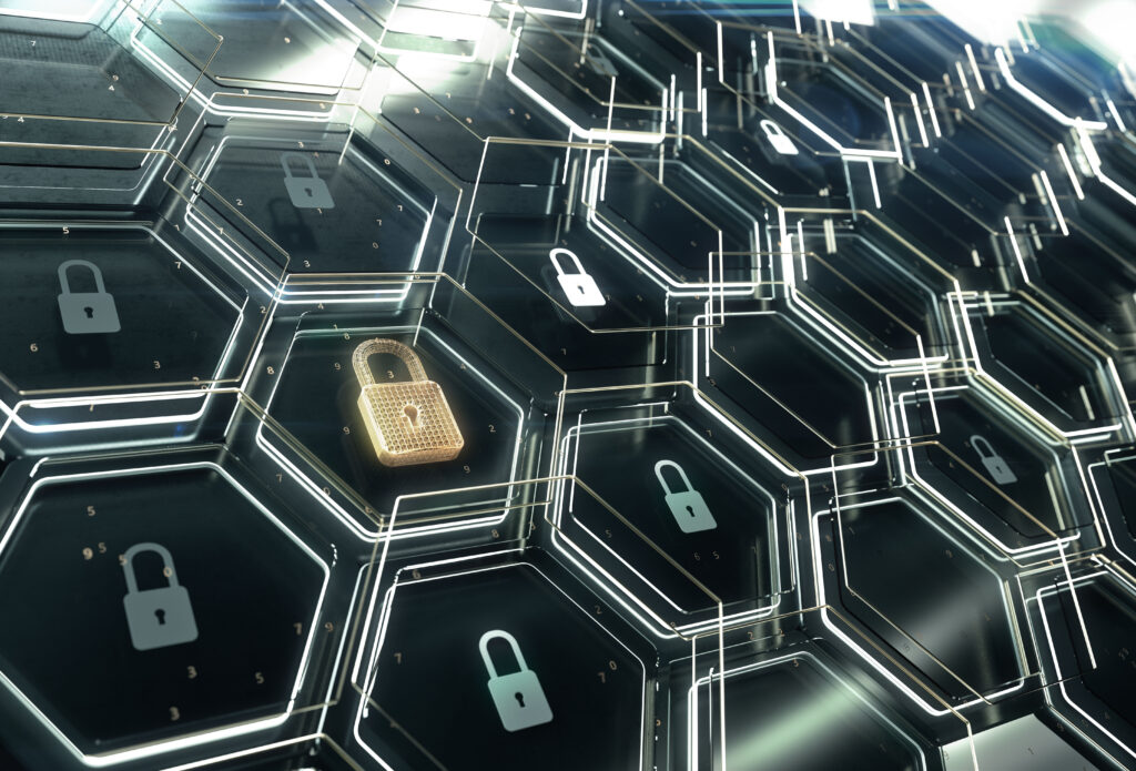 サイバーセキュリティー 鍵のイメージ