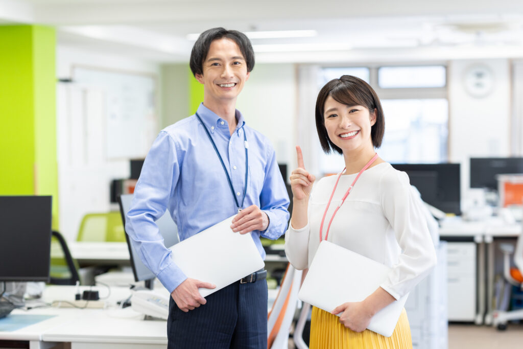 おすすめする若いエンジニア