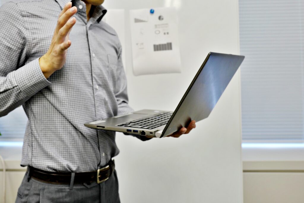  障害を発見した男性