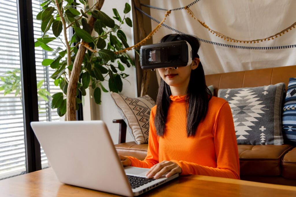 VRゴーグル バーチャル空間 メタバース