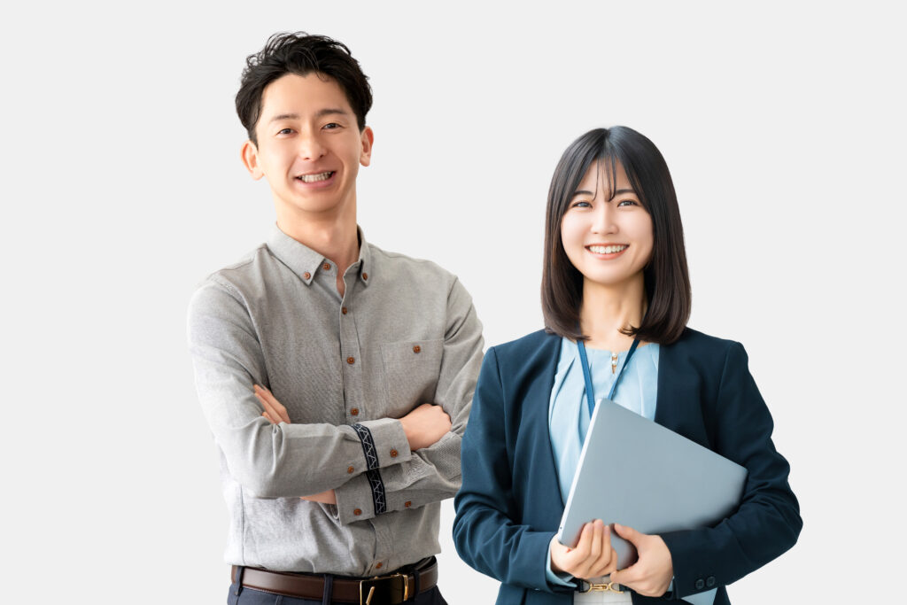 男女2人のビジネスチームワーク