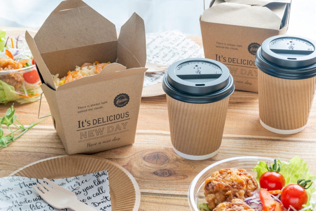 テイクアウトのランチ