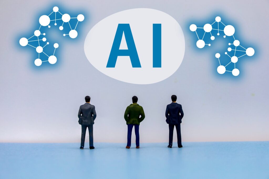 AIを考えるビジネスマン