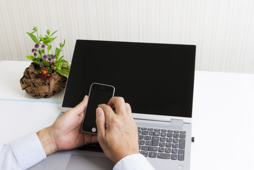 スマホ操作とパソコン