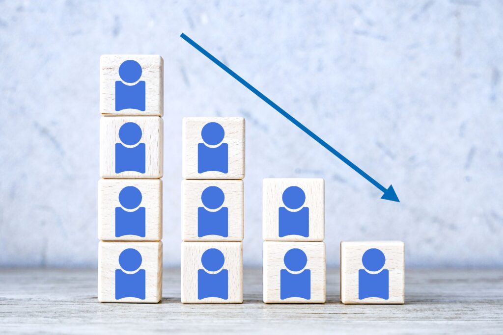 急降下する労働人口