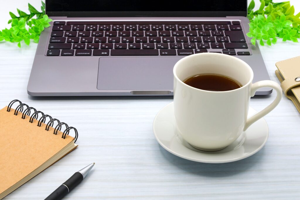 コーヒーとワークスペース