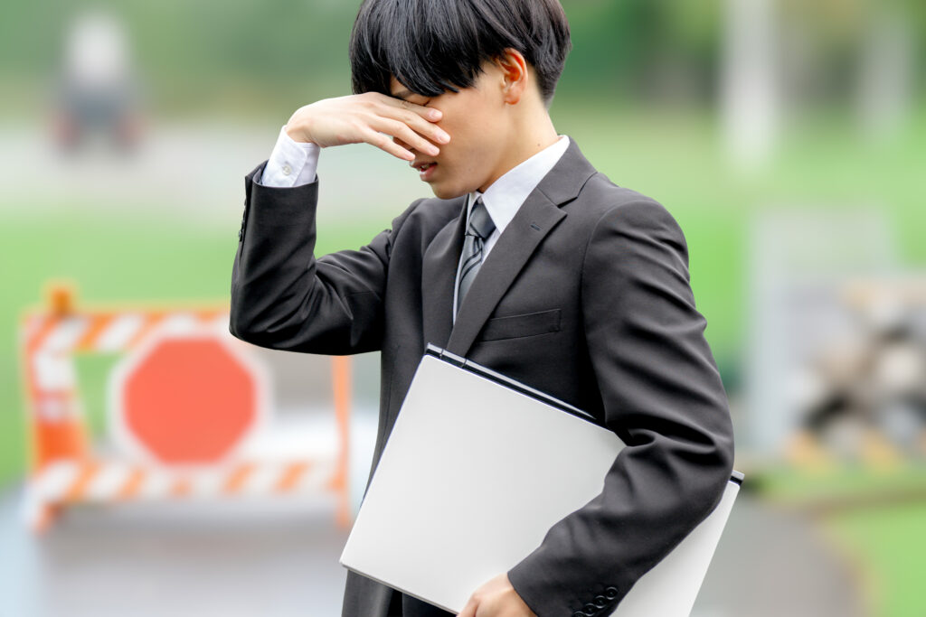 落ち込むビジネスマン