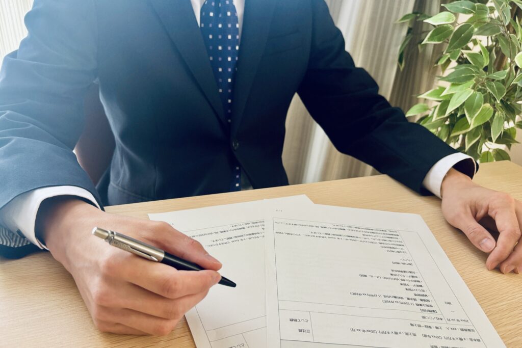 面接のイメージと職務経歴書