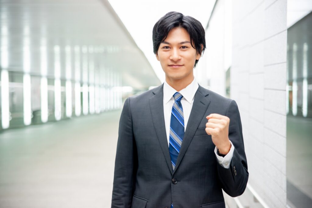 頑張るビジネスマン