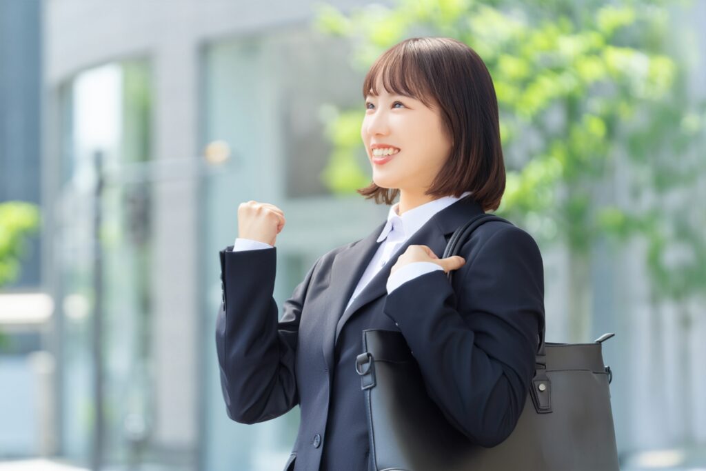 やる気に満ち溢れた女性